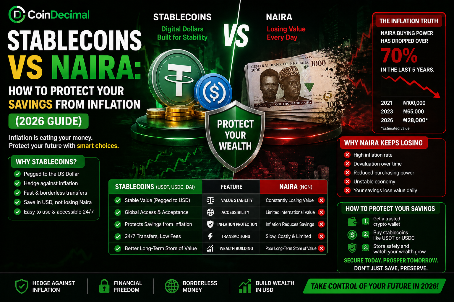 Stablecoins vs Naira: How to Protect Your Savings from Inflation in 2026