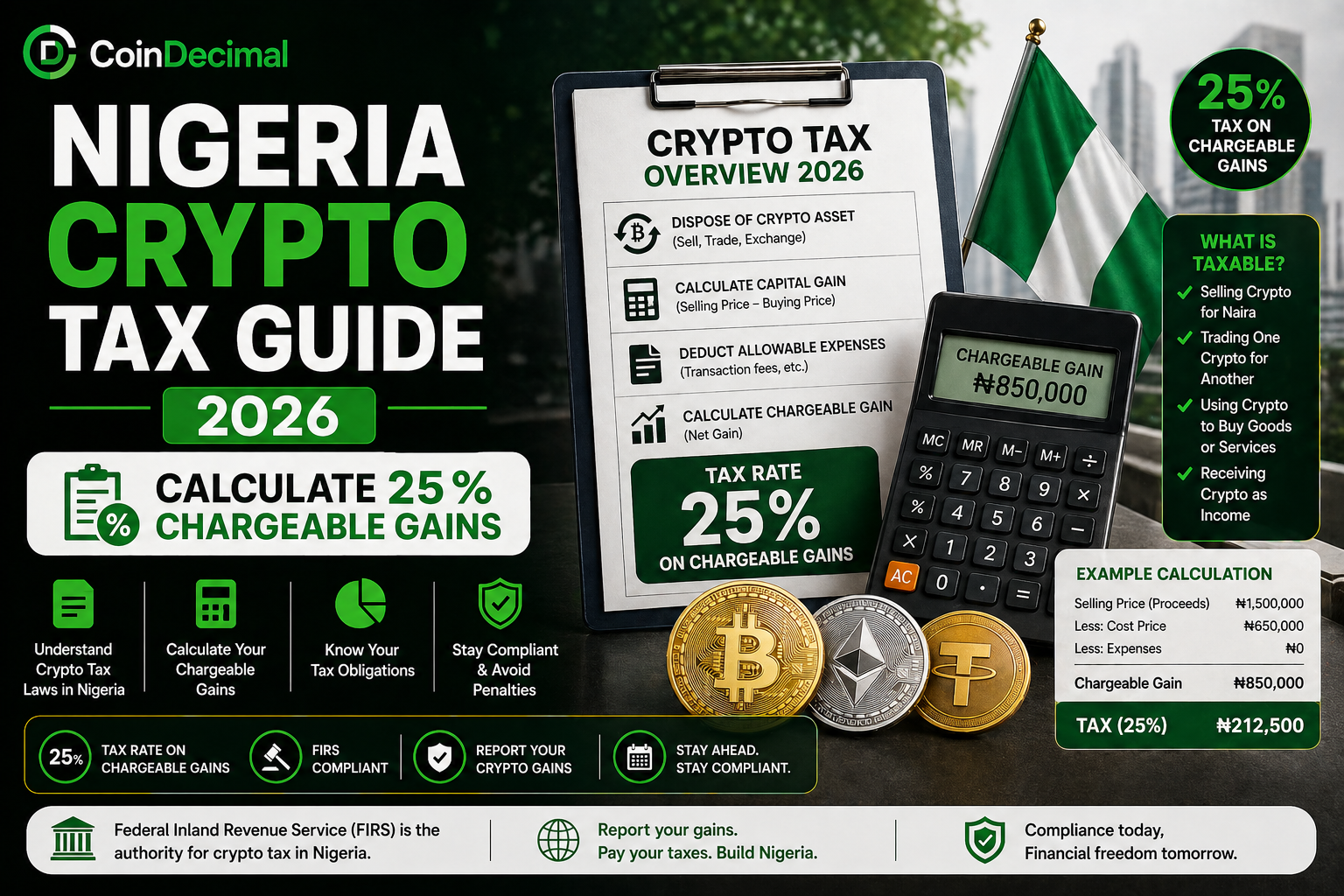 Nigeria’s 2026 Crypto Tax Guide: How to Calculate Your 25% Chargeable Gains